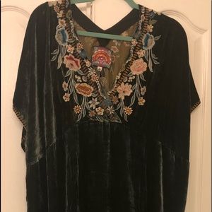 Johnny Was Serafina Velvet Effortless Kaftan dress